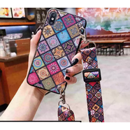 中掌柜可以背的適用蘋(píng)果16手機殼13/15斜跨xs斜挎xr背包式7p背帶8x可背6p帶掛繩P60掛脖6s女p50復古X90民 手機殼+同款斜挎掛繩 iPhone15Plus