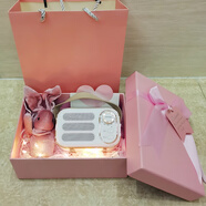 HILINK華為優(yōu)選復(fù)古藍(lán)牙音箱收音機(jī)低音炮電腦小音響插卡U盤可愛便攜女生日禮物 [粉色禮盒禮袋套裝]+代寫賀卡+燈