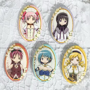 正版官谷  魔法少女小圓周邊吧唧正品盲盒 鹿目圓 曉美焰日谷徽章 官谷-叛逆魔法小圓系列徽章整盒 正版保證全新原裝