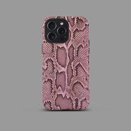 其他家黑色蟒蛇皮紋理適用蘋果iPhone16Promax手機保護殼15磨 T37粉色大蟒蛇紋 iPhone16ProMax