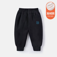 采購(gòu)產(chǎn)品男孩溫暖的褲子女孩的打底褲嬰兒的褲子兒童的褲子 黑色熊頭 80