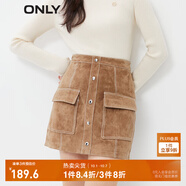 ONLY秋冬時(shí)尚百搭氣質(zhì)A字短裙半身裙女|12339M002 H9Z  褐綠色 165/68A/MR