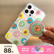 PopSockets【夏日友達(dá)號(hào)·手機(jī)殼】泡泡騷x1107吐舌小狗聯(lián)名系列手機(jī)保護(hù)防摔蘋果17ProMax手機(jī)保護(hù)套手機(jī)殼 輕松小狗波點(diǎn) iPhone 16 Plus