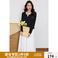 獨束大碼女裝 針織開(kāi)衫女春季上衣時(shí)尚洋氣V領(lǐng)連衣裙兩件套胖mm 月光白（連衣裙） 4XL (尺碼：6) 拍前和客服確認尺碼