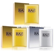 RAY泰國蠶絲面膜補水美百收縮毛孔保濕控油祛痘提亮一盒 【三盒組合 【三盒組合裝】金-金-銀