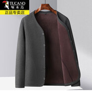 啄木鳥(niǎo)（TUCANO）爸爸冬裝棉衣秋冬季男士絨外套棉服內膽羽休閑絨服男中老年小棉襖 B26深灰色 2XL 180約110-130斤