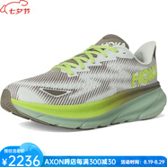 HOKA ONE ONE男鞋跑步鞋克利夫頓 9防水運動鞋Clifton 9 GTX戶外越野跑鞋夏季 灰綠色Slate/Aloe Vera 40 碼/7=40