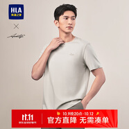 HLA海瀾之家短袖T恤男輕商務(wù)時(shí)尚系列繡花短t男夏季【安心品質(zhì)】