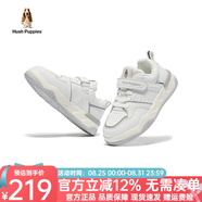暇步士（Hush Puppies）童鞋男童板鞋春夏新款兒童鞋女童軟底中大童休閑防滑女童運動(dòng)鞋 HPSQND22SD003本白 34 適合腳長(cháng)21.1cm