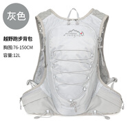 inoxto鷹圖越野跑步背包超輕專(zhuān)業(yè)戶(hù)外徒步輕量登山包輕便水袋包 灰色背包 12升建議胸圍76-150cm