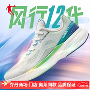 喬丹（QIAODAN）風(fēng)行11代跑步鞋男2025款巭Pro回彈科技透氣網(wǎng)紗運動(dòng)鞋男 喬丹白/清新綠12代【奧萊同款】 39