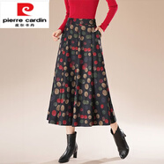 皮爾卡丹（pierre cardin）品牌毛呢復(fù)古印花半身裙女2025秋冬新款高腰顯瘦長(zhǎng)裙媽媽氣質(zhì)裙子女裝十大品牌 波點(diǎn)XL 2尺2