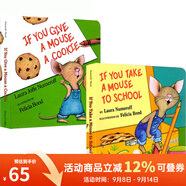 要是你給老鼠吃餅干 If You Give a Mouse a Cookie 2冊盒裝紙板書(shū) If You Take a Mouse to School 英文原版廖彩杏書(shū)單 綠山墻 要是你給老鼠吃餅干