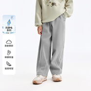 安奈兒童裝男女童運動(dòng)褲休閑長(cháng)褲2025冬新款 淺暮花灰   150   