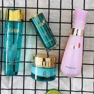 巧茜妮國品水源萃植蘊保濕補水套裝水乳霜潔面眼霜化妝品 水+乳+霜+眼精華