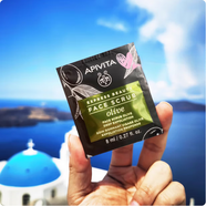 APIVITA希臘艾蜜塔面膜仙人掌保濕補水修護提亮涂抹清潔泥膜香橙 27年效期12包橄欖面膜深層去角質(zhì)