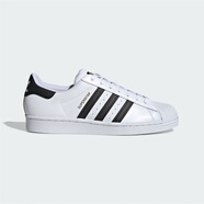 阿迪達(dá)斯 （adidas）男鞋女鞋Superstar三葉草黑白金標(biāo)貝殼頭板鞋運(yùn)動休閑鞋 Superstar白黑 37 加襪子一雙