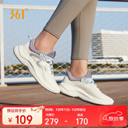 361°運(yùn)動(dòng)鞋女秋季網(wǎng)布透氣健身輕便休閑厚底慢跑步鞋子女682232210-5