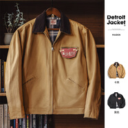 馬登工裝底特律獵裝夾克男美式復古J001巴恩風(fēng)翻領(lǐng)谷倉外套秋季新款 卡其色 【美拉德穿搭/星級穿越同款】 M
