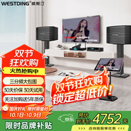 威斯?。╓ESTDING）118家庭ktv音響套裝點(diǎn)歌機一體KTV唱歌全套設備卡拉OK影院家用智能語(yǔ)音點(diǎn)唱音箱 V11:【五單元】進(jìn)階款-升級高配麥克風(fēng)