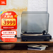 JBL音樂圓舞曲 SPINNER BT 黑膠唱片機(jī) 無線藍(lán)牙 專業(yè)發(fā)燒友留聲機(jī)唱盤機(jī) CD級(jí)唱機(jī)黑金 高端禮物