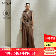 艾諾絲雅詩【商場同款】2025夏季新品美拉德長絨棉連體褲氣質闊腿褲40539155 咖色 M