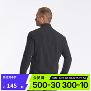 迪卡儂（DECATHLON）保暖戶(hù)外抓絨衣外套男女運動(dòng)寬松秋搖粒絨外套沖鋒衣內膽 男款-全拉鏈-黑色 M