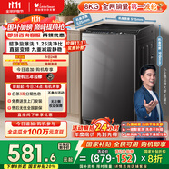 小天鵝（LittleSwan）波輪洗衣機(jī)全自動(dòng) 8公斤 一級(jí)能效 除菌螨 家電國(guó)家補(bǔ)貼20% 【TB80V26DT】 宿舍租房神器 以舊換新