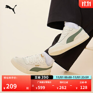 彪馬（PUMA）經(jīng)典復(fù)古透氣小白鞋男女簡約百搭休閑板鞋CARACAL 369863 米白色-青綠色-35 40