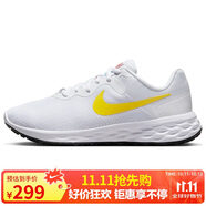 耐克NIKE馬拉松跑步鞋女REVOLUTION 6 NEXT運動(dòng)鞋DC3729-105白黃36