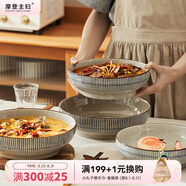 摩登主婦 大碗陶瓷湯碗家用盛湯毛血旺專用湯盆水煮魚酸菜魚大盆碗 10英寸大湯碗（加大湯碗）