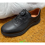 暇步士（Hush Puppies）2025春通勤免系帶男休閑皮鞋AM5 黑色 43