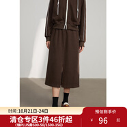 獨(dú)束大碼女裝休閑撞色衛(wèi)衣套裝女秋冬新款微胖mm顯瘦搭配 半身裙 L