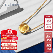謝瑞麟（TSL）18K金項(xiàng)鏈貓眼珠K黃鎖骨套鏈BE538