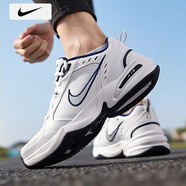 耐克（NIKE）男鞋 25秋季新款運動鞋透氣AIR網(wǎng)面鞋休閑鞋復古老爹鞋減震跑步鞋 【全掌AIR氣墊】102-白藍/曬圖退10 42.5 （內(nèi)長270mm）