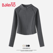 班尼路（Baleno）半高領(lǐng)薄絨打底衫女2025年秋冬季新款親膚柔軟舒適加絨保暖上衣
