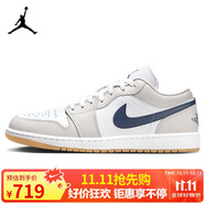 Jordan男子休閑鞋喬丹AJ1 JORDAN 1 運動鞋553558-146灰白44.5