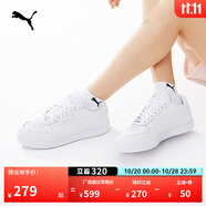 彪馬（PUMA）經(jīng)典復(fù)古透氣小白鞋男女情侶款百搭休閑板鞋CAVEN 384953 白-白-銀色-02 38
