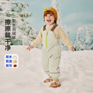 迷你巴拉（minibala）【拒水】羽絨男女童寶寶羽絨褲2025冬三防保暖背帶褲子