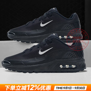 耐克（NIKE）男鞋 25夏季新款AIR緩震氣墊鞋舒適耐磨休閑鞋輕便透氣跑步鞋子男 MAX氣墊/純黑色【曬圖-10】 43 碼（內長(cháng)275mm）