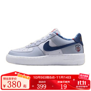 NIKE【滔搏】耐克空軍一號男大童AIR FORCE1復(fù)刻鞋膠底板鞋鉤子小白鞋 IH7342-141 39