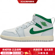 JordanAJ1Mid柔軟舒適防滑耐磨中幫兒童籃球鞋白藍(lán)兒童款 白藍(lán) 28