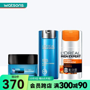 屈臣氏歐萊雅男士套裝 新舊包裝隨機(jī)發(fā)貨 滋潤乳50ml+強(qiáng)潤霜50ml+醒膚露