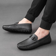 森馬（senma）鞋子男款秋冬【品牌斷碼撿漏】2025新款休閑豆豆鞋男士軟面皮鞋 灰色 39 偏小一碼建議拍大一碼