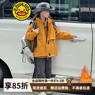 G.DUCKKIDS女童沖鋒衣三合一可拆卸秋冬季款兒童外套防風(fēng)夾克小孩中大童秋裝 圖片色外套加厚夾棉 120 （建議身高110cm  6-7歲）c