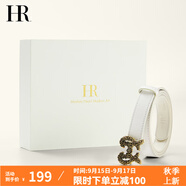 HR赫蓮娜女士皮帶時(shí)尚簡(jiǎn)約腰帶女珍珠愛(ài)心扣頭牛皮女士腰帶 米白色 90cm