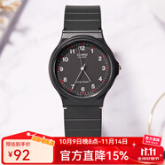 卡西歐手表 學(xué)生運(yùn)動(dòng)簡約石英小黑表 休閑指針防水初高中生手表七夕禮物 MQ-24-1B
