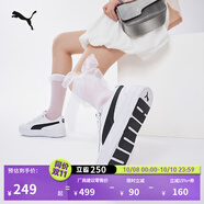彪馬（PUMA）【小白鞋】增高厚底網(wǎng)球風(fēng)板鞋女復古休閑鞋 SKYE 374764 白-黑色-02 37