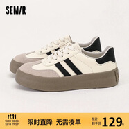 Semir女鞋德訓(xùn)鞋秋季休閑運(yùn)動(dòng)鞋板鞋女SFYM233655 白色 37