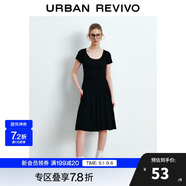 UR2024秋季新款女裝少女感蕾絲花邊顯瘦正肩短袖T恤UYY440030